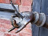 Kathmandu Patan Durbar Square Mul Chowk 18 River Goddess Ganga Hand Close Up 